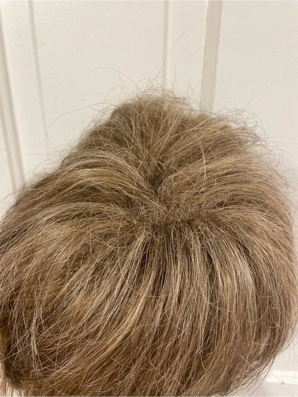 Petite Short Layered Synthetic Wig Brown Blonde Mix Worn Once Like New